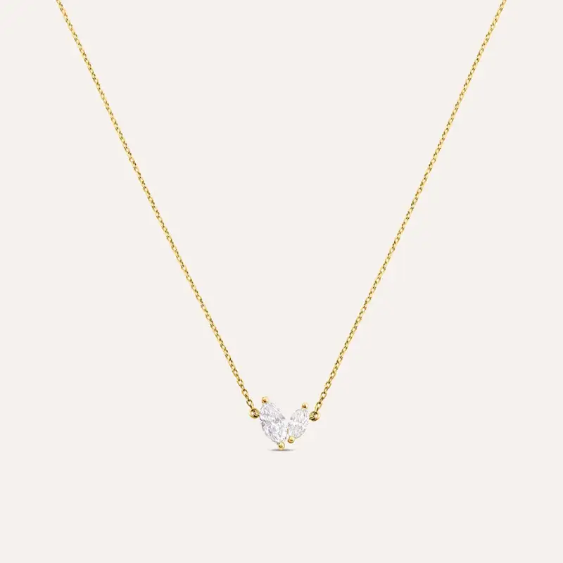 Collana Diamade Glam Oro Giallo Diamante Lab-Grown