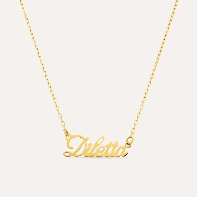 Collana Diletta Gold Names Oro Giallo
