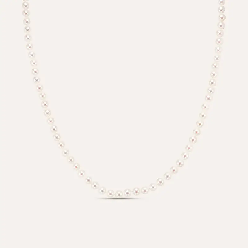 Collana Gabrielle Oro Bianco Perla Akoya