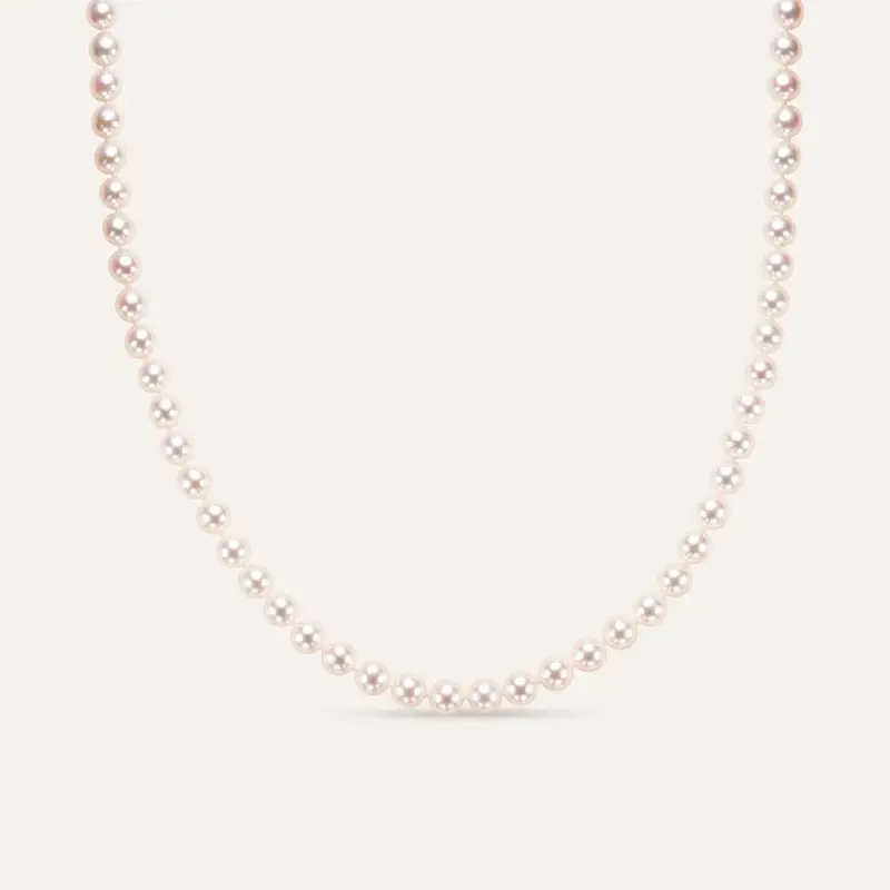 Collana Gabrielle Oro Bianco Perla Akoya