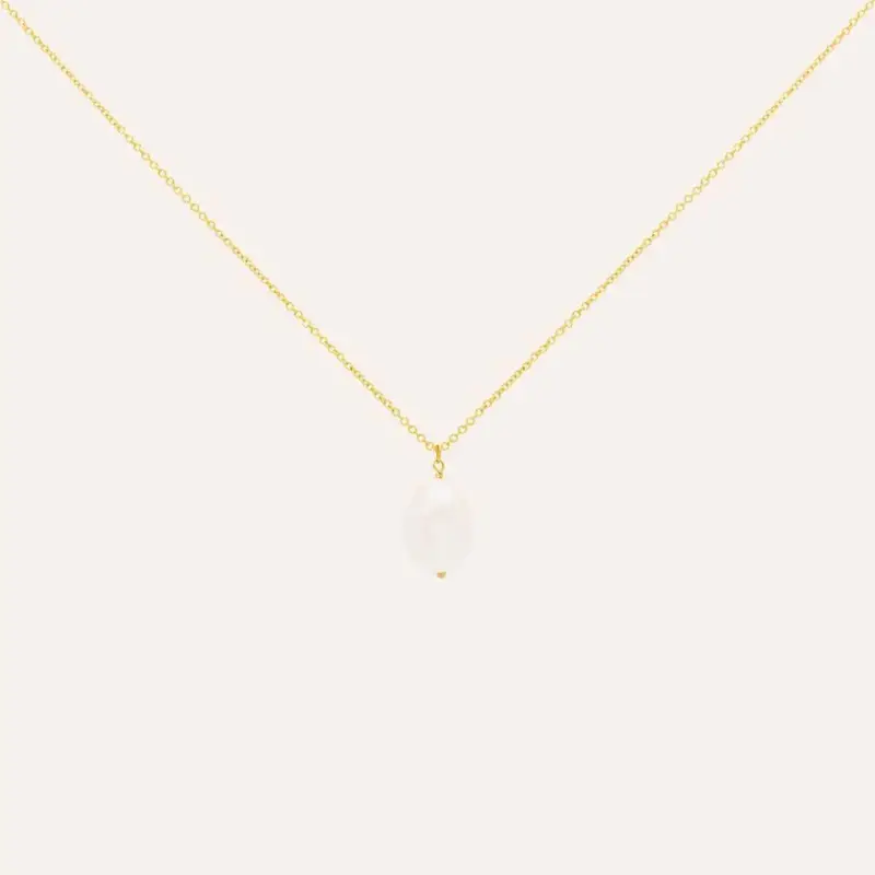 Collana Gabrielle Oro Giallo E Perla Barocca