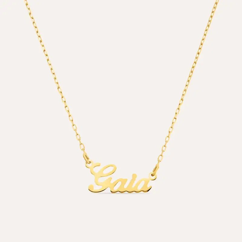 Collana Gaia Gold Names Oro Giallo