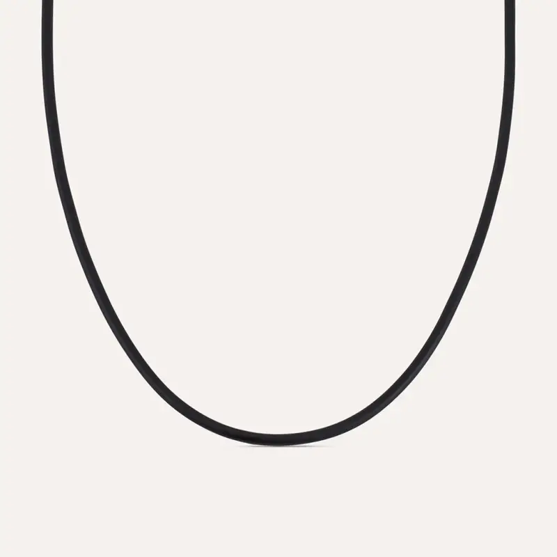 Collana Gentleman Argento Rodiato