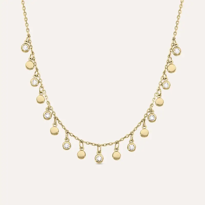 Collana Golden Dream Placcato Oro Giallo Cubic Zirconia