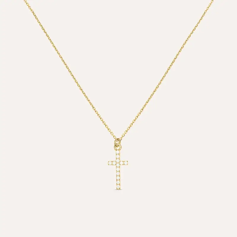 Collana Holy Oro Giallo Cubic Zirconia