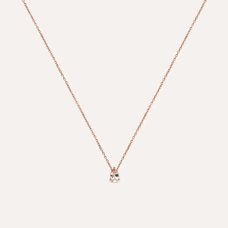 Collana Jasmine Oro Rosa Morganite