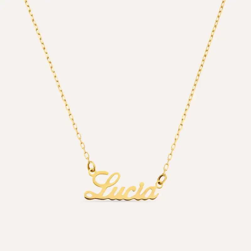 Collana Lucia Gold Names Oro Giallo