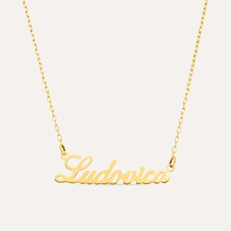 Collana Ludovica Gold Names Oro Giallo