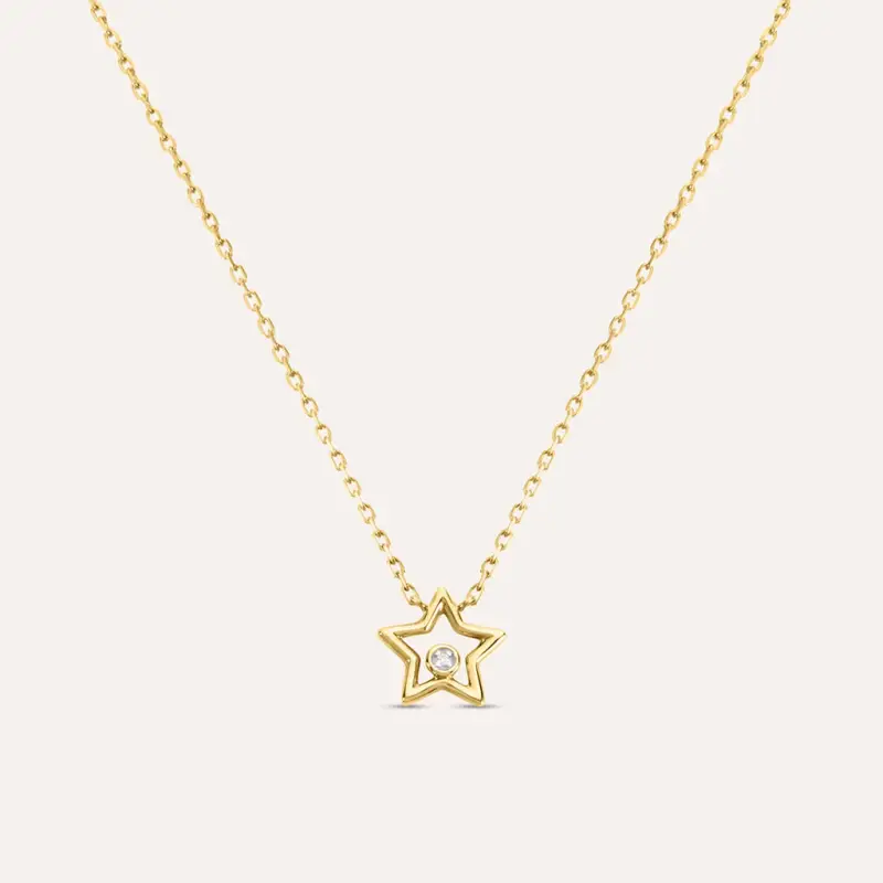 Collana Mon Petit Oro Bicolore Diamante