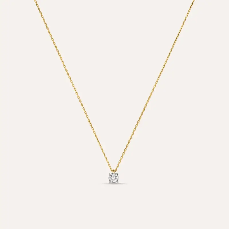 Collana Mon Petit Oro Giallo Diamante