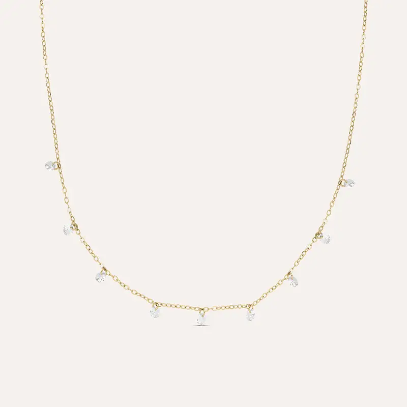 Collana Multi Punto Luce Golden Dream Placcato Oro Giallo Cubic Zirconia