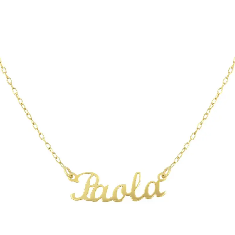 Collana Name Oro Giallo
