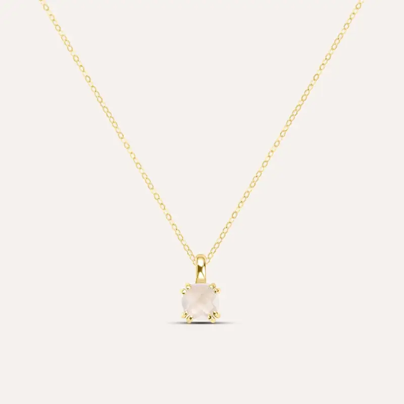 Collana Punto Luce Amélie Oro Giallo Quarzo