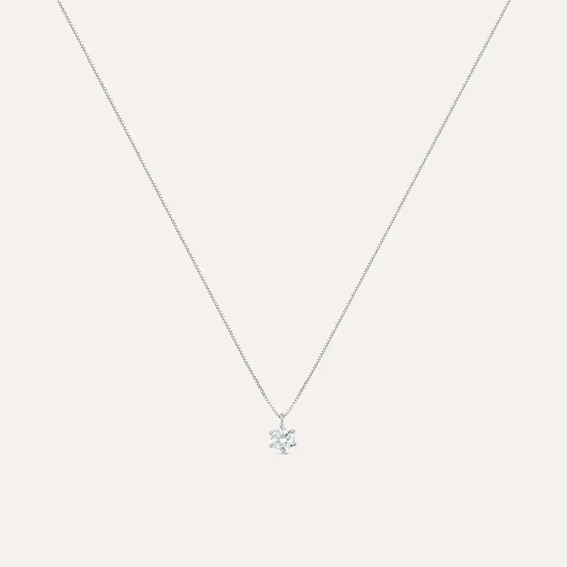 Collana Punto Luce Claire Oro Bianco Cubic Zirconia