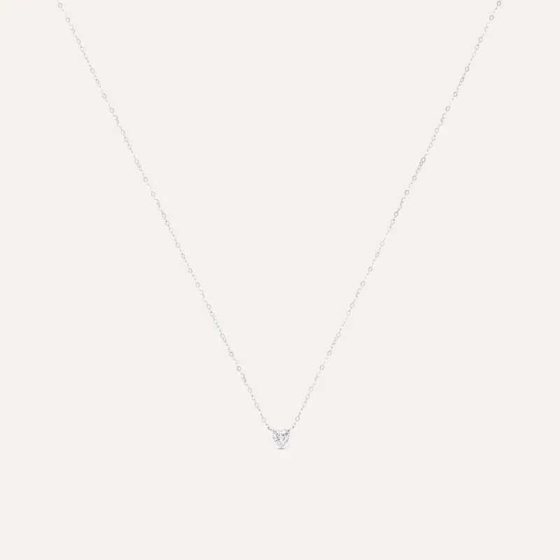 Collana Punto Luce Claire Oro Bianco Cubic Zirconia