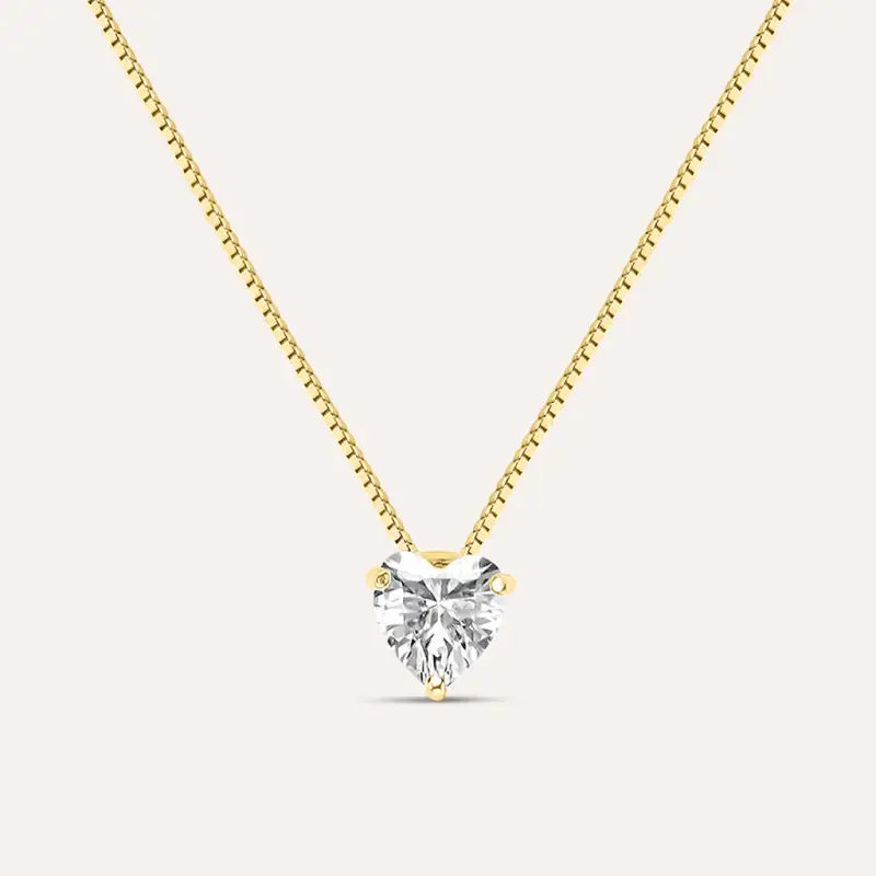 Collana Punto Luce Claire Oro Giallo Cubic Zirconia