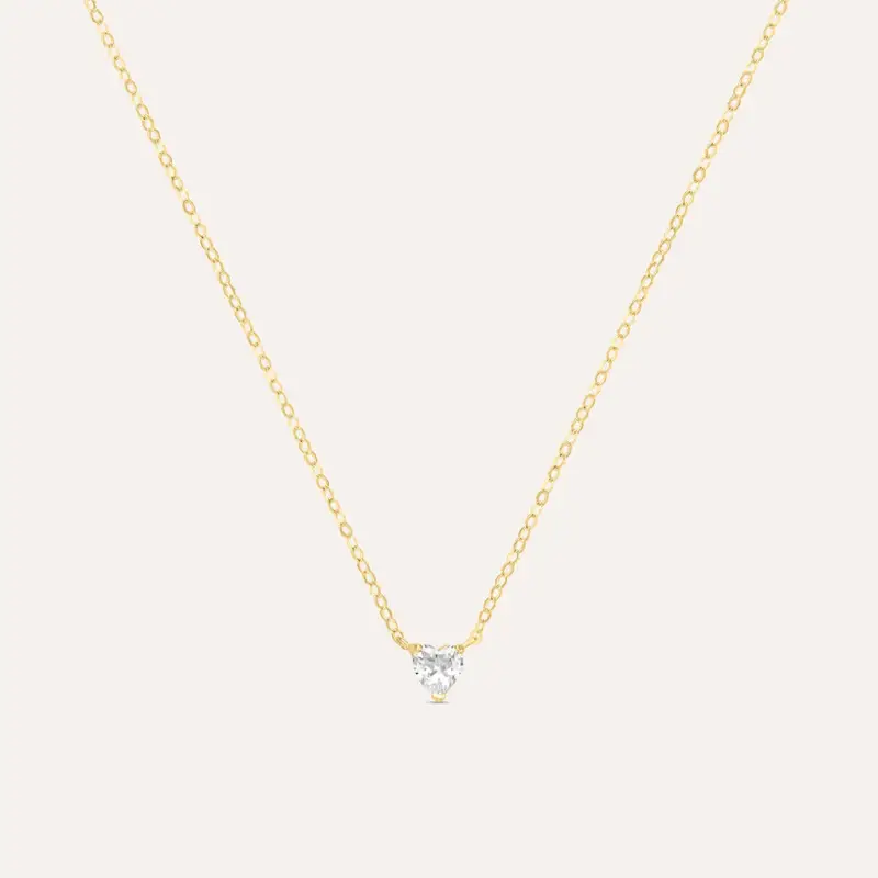 Collana Punto Luce Claire Oro Giallo Cubic Zirconia