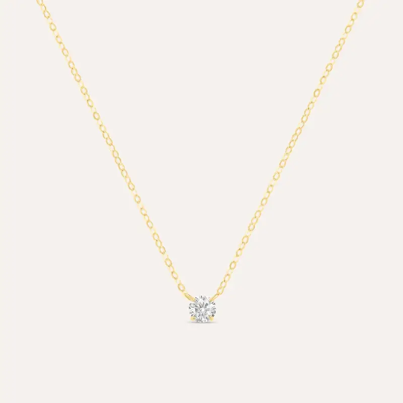 Collana Punto Luce Claire Oro Giallo Cubic Zirconia