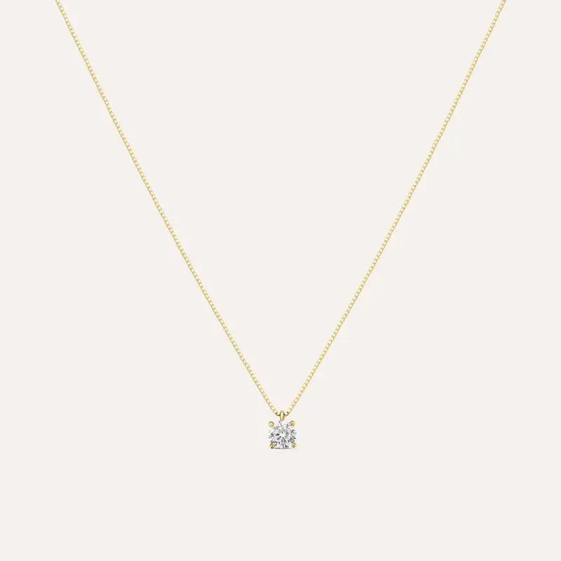 Collana Punto Luce Claire Oro Giallo Cubic Zirconia