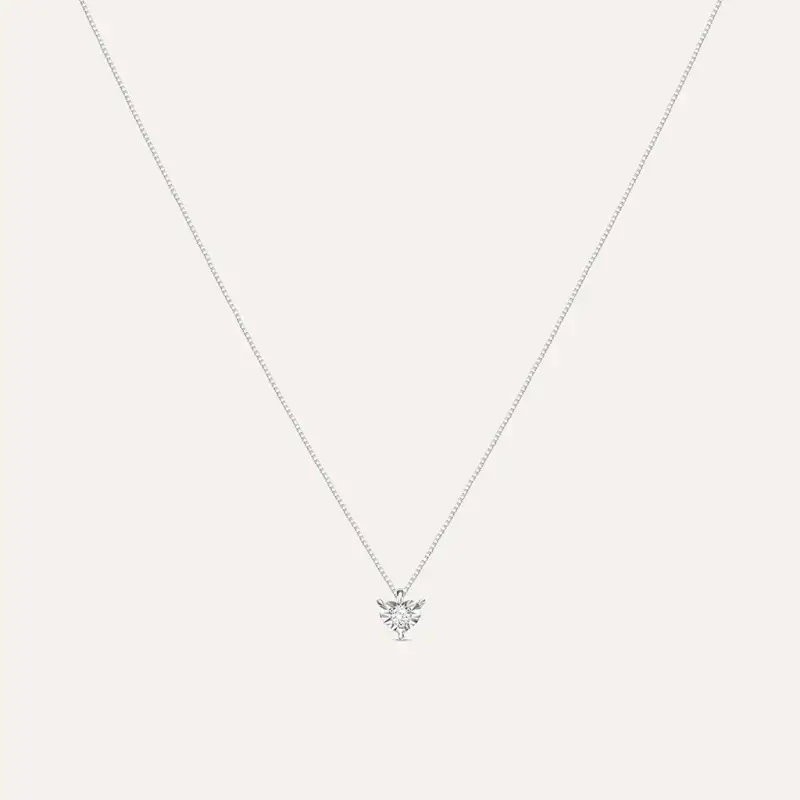 Collana Punto Luce Diamotion Oro Bianco Diamante