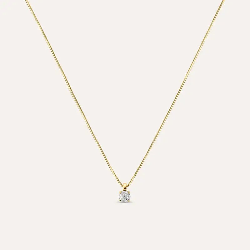 Collana Punto Luce Diamotion Oro Giallo Diamante