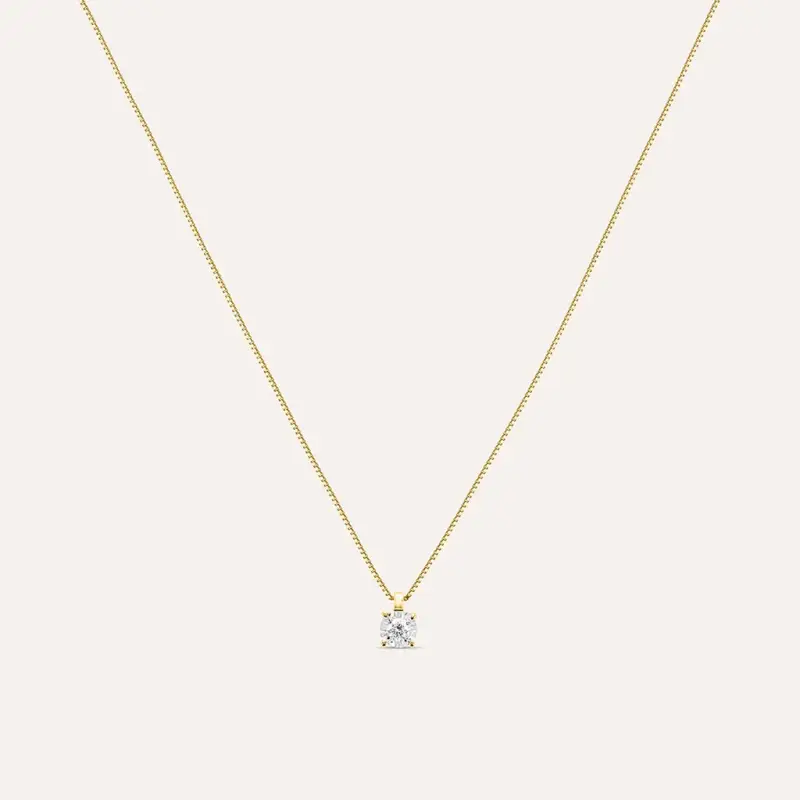 Collana Punto Luce Diamotion Oro Giallo Diamante