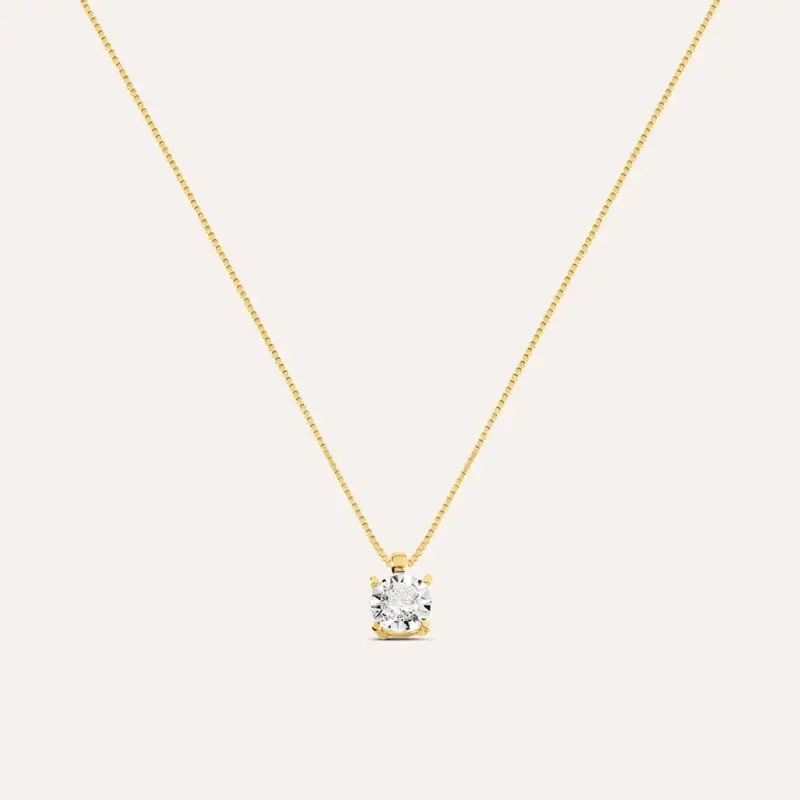 Collana Punto Luce Diamotion Oro Giallo Diamante