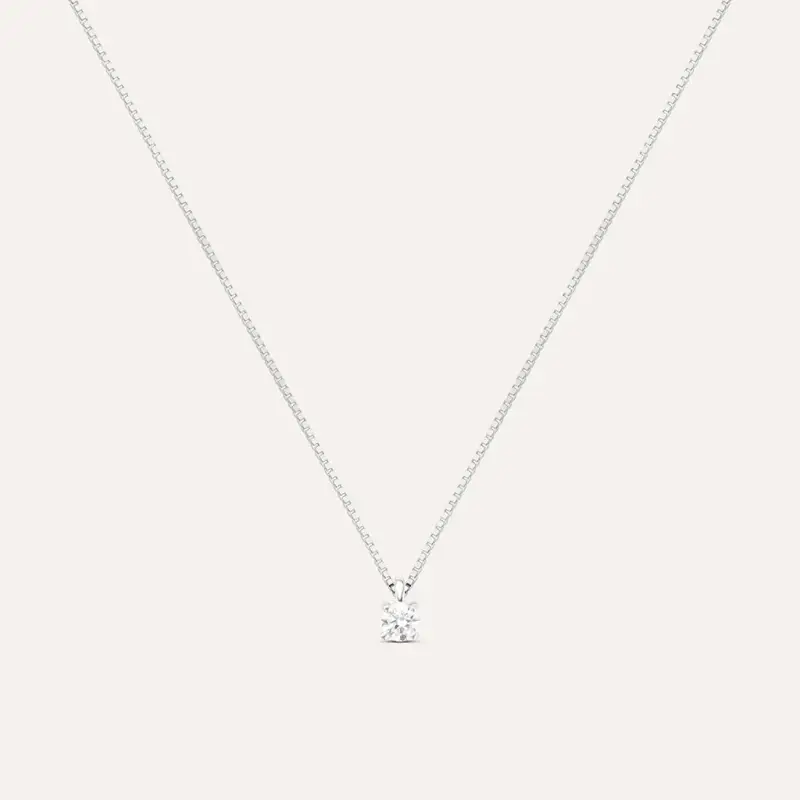 Collana Punto Luce Firmamenti Oro Bianco Diamante