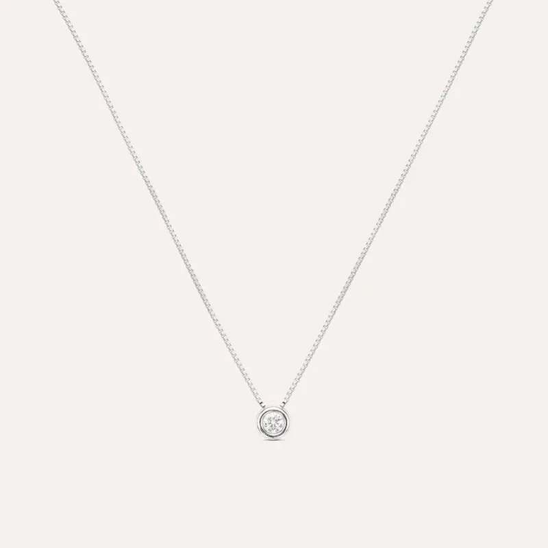 Collana Punto Luce Firmamenti Oro Bianco Diamante