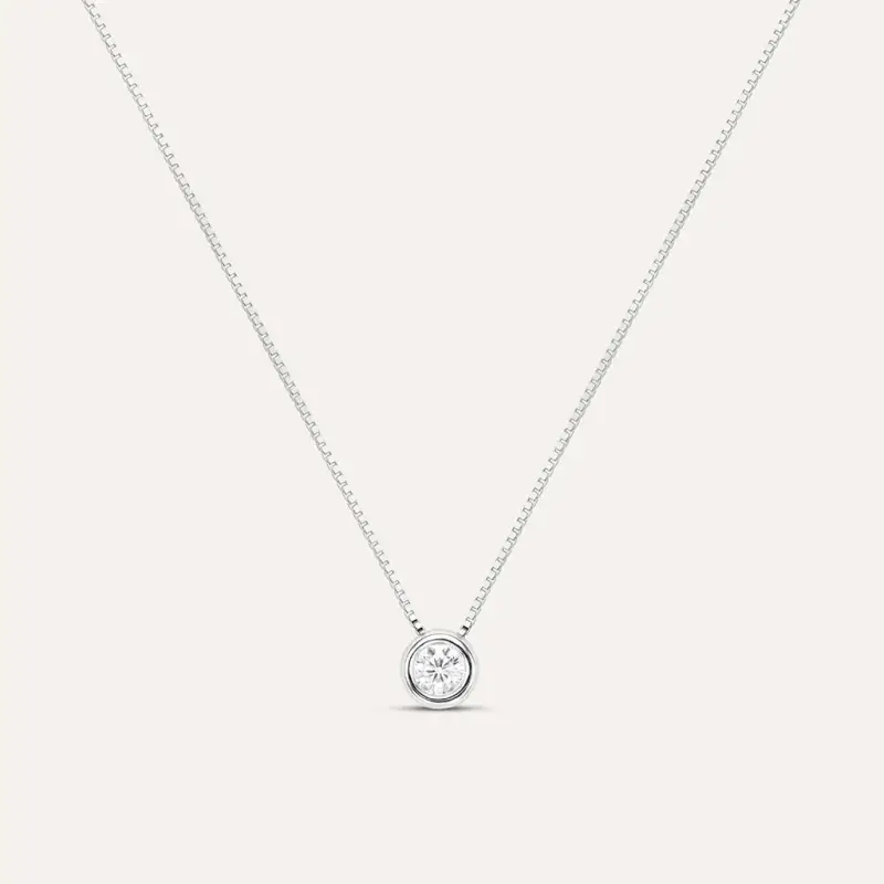 Collana Punto Luce Firmamenti Oro Bianco Diamante