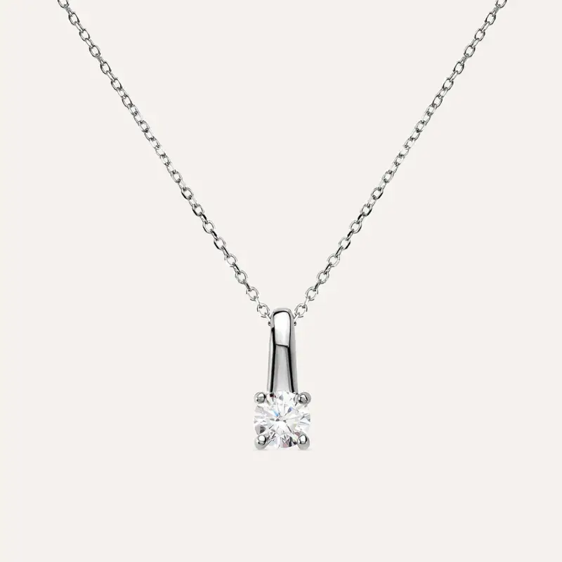 Collana Punto Luce Silver Elegance Argento Rodiato Cubic Zirconia