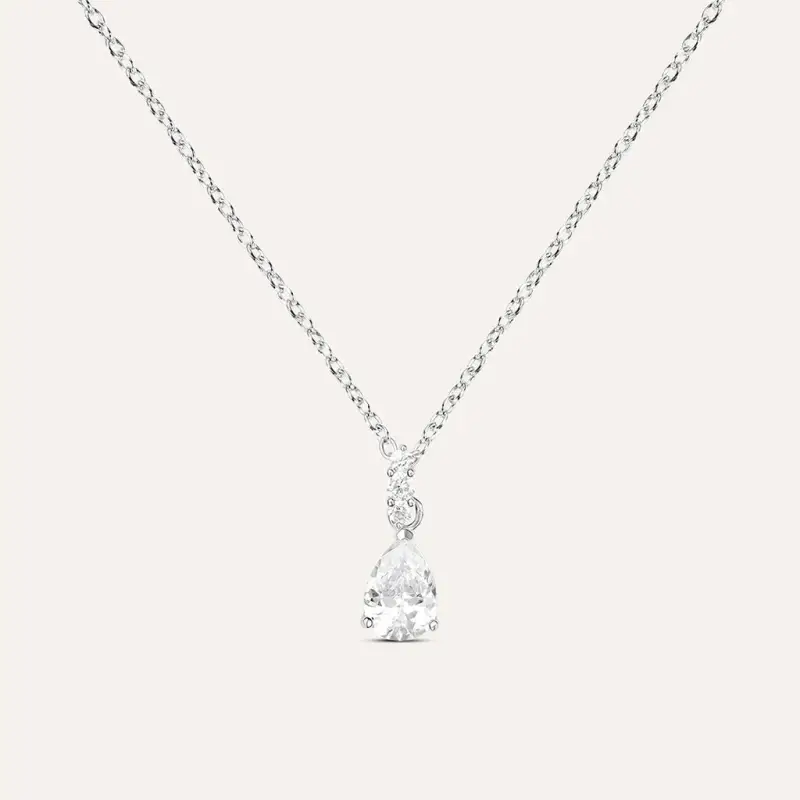 Collana Punto Luce Silver Elegance Argento Rodiato Cubic Zirconia