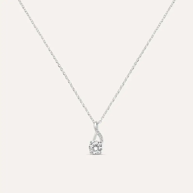 Collana Punto Luce Silver Elegance Argento Rodiato Cubic Zirconia