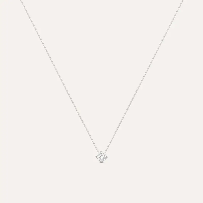 Collana Punto Luce Silver Elegance Argento Rodiato Cubic Zirconia