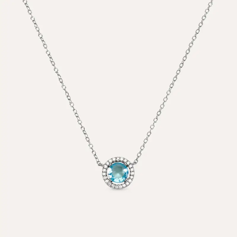 Collana Punto Luce Silver Rainbow Argento Rodiato Cubic Zirconia