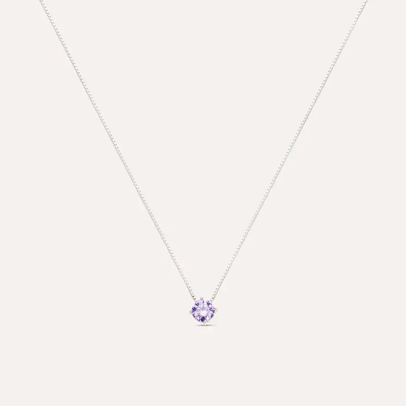 Collana Punto Luce Silver Rainbow Argento Rodiato Cubic Zirconia