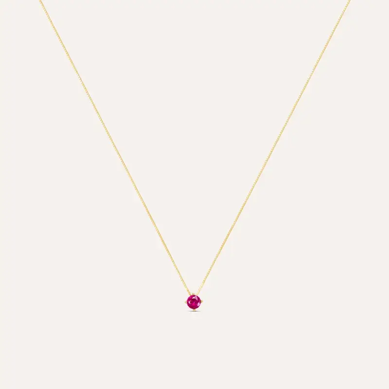 Collana Punto Luce Silver Rainbow Argento Rosa Cubic Zirconia