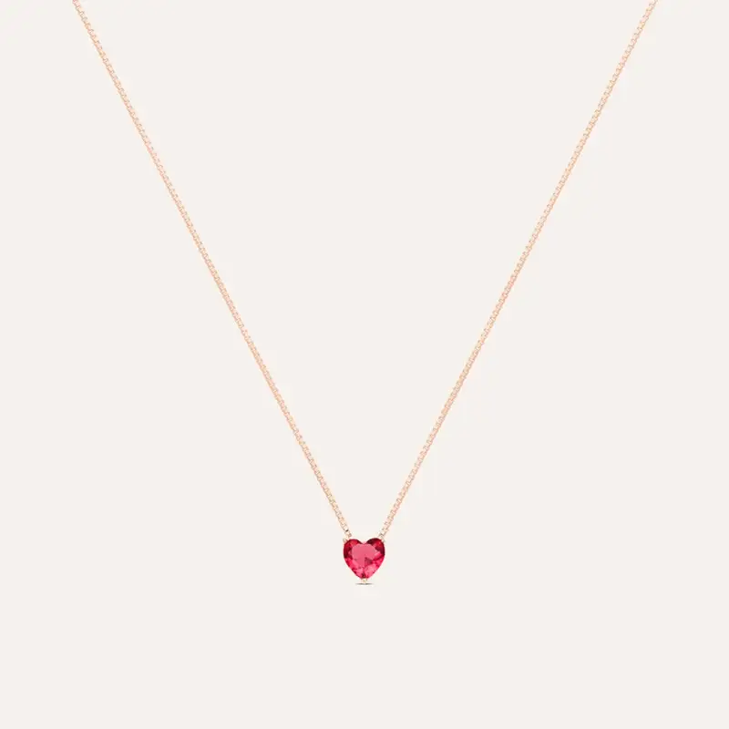 Collana Punto Luce Silver Rainbow Argento Rosa Cubic Zirconia