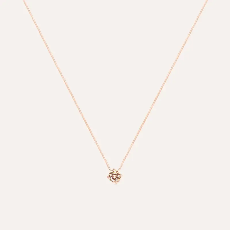 Collana Punto Luce Silver Rainbow Argento Rosa Cubic Zirconia