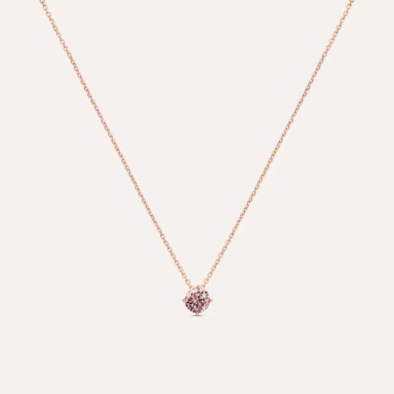 Collana Punto Luce Silver Rainbow Argento Rosato Cubic Zirconia