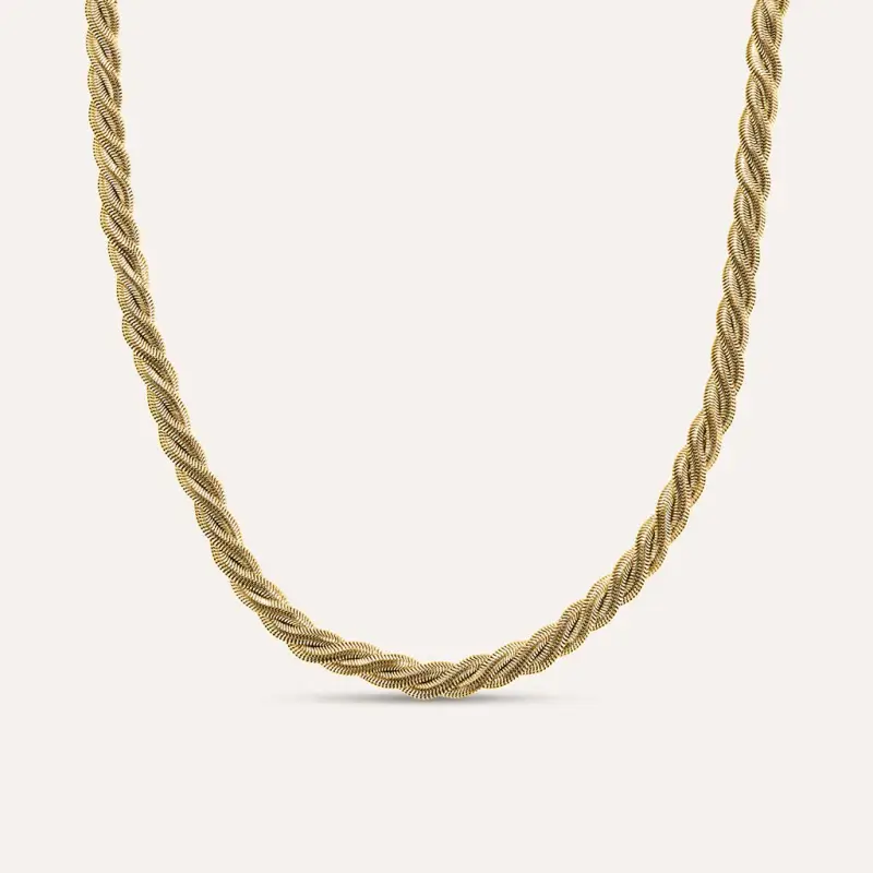 Collana Radiance Acciaio Dorato