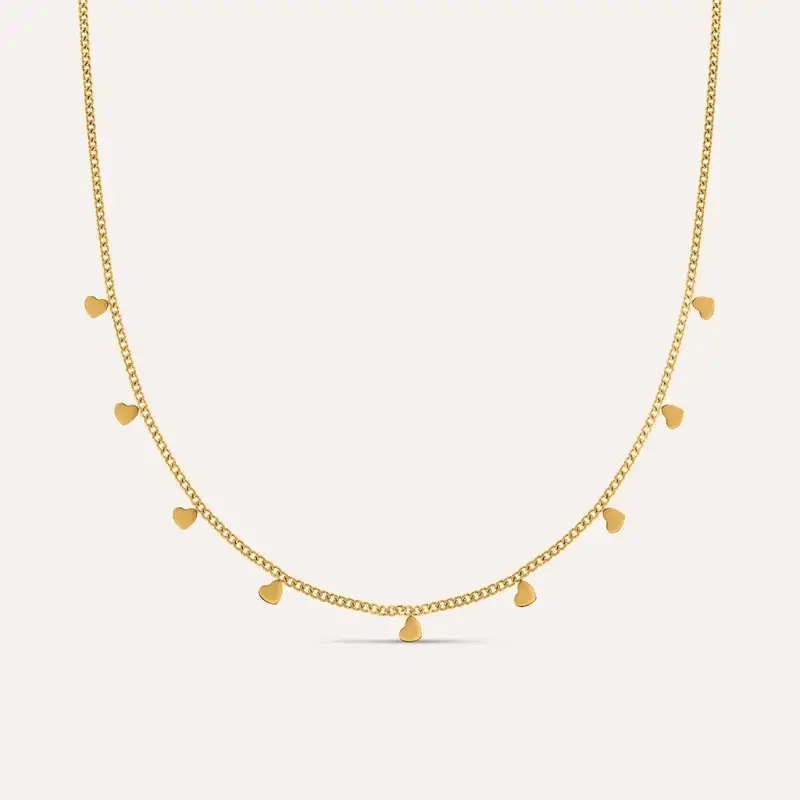 Collana Radiance Acciaio Dorato