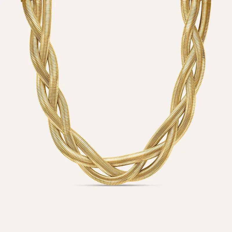 Collana Radiance Acciaio Dorato