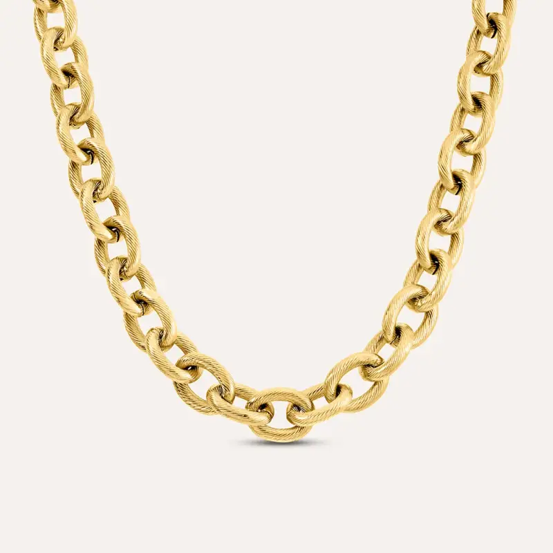 Collana Radiance Acciaio Dorato