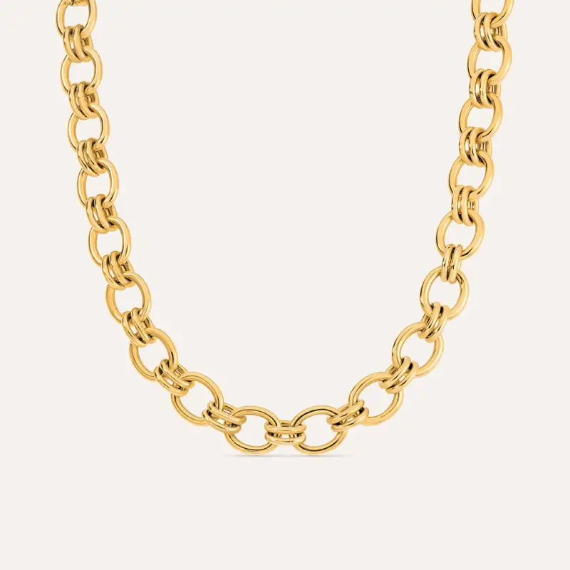 Collana Radiance Acciaio Dorato