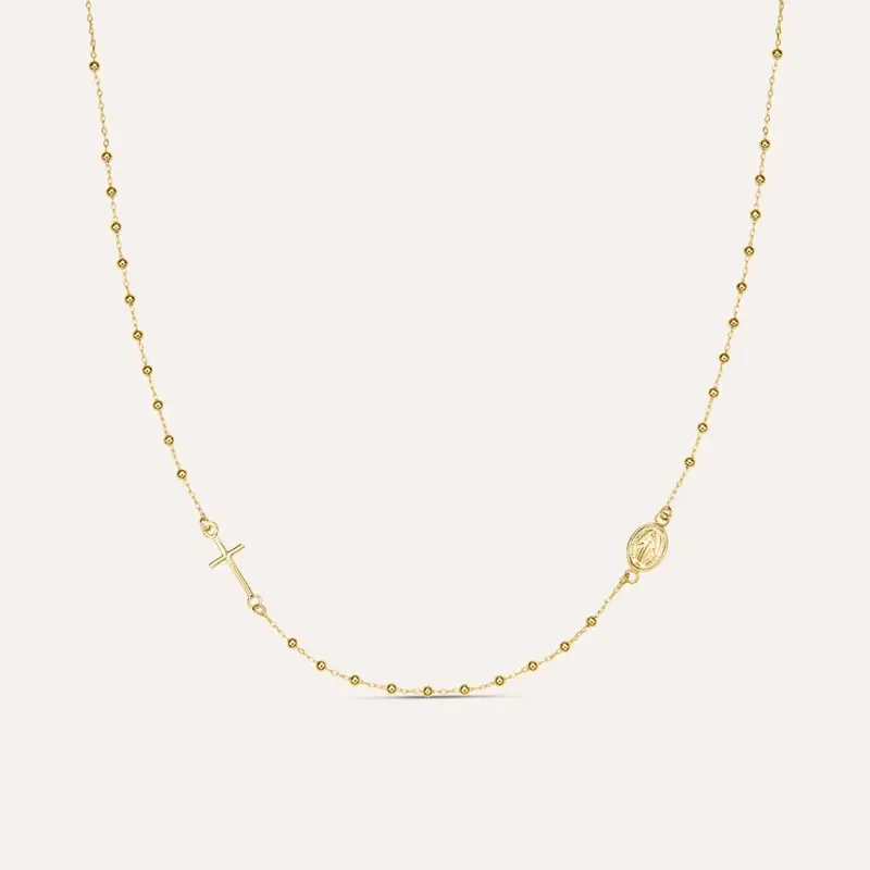 Collana Rosario Holy Oro Giallo