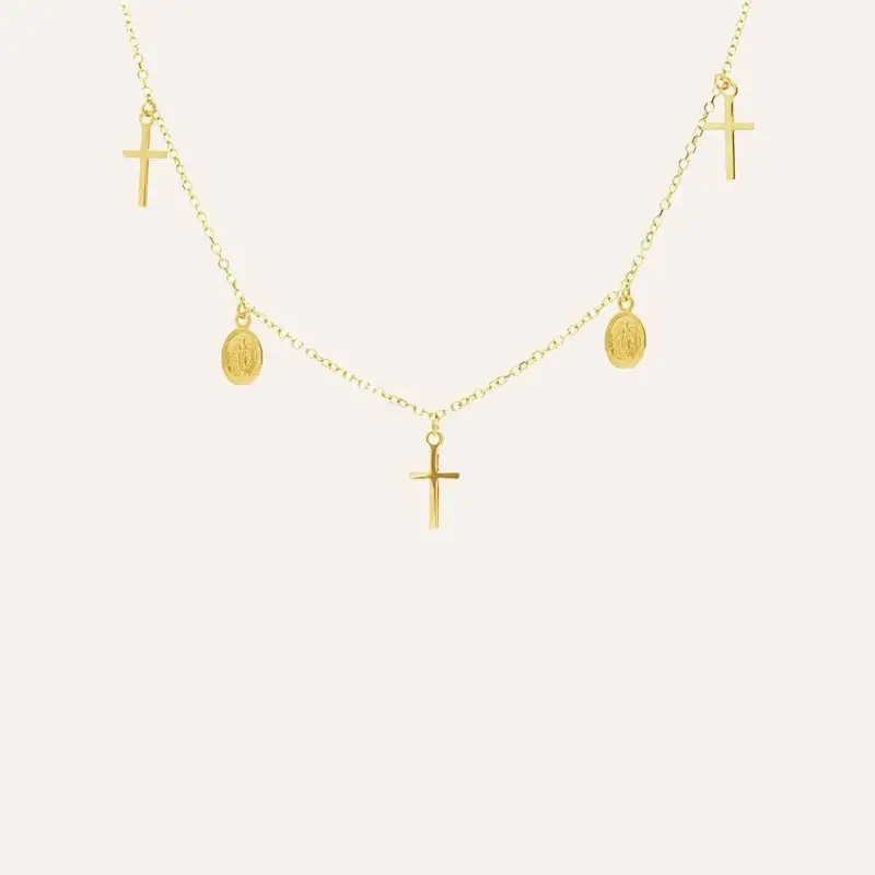 Collana Rosario Holy Oro Giallo