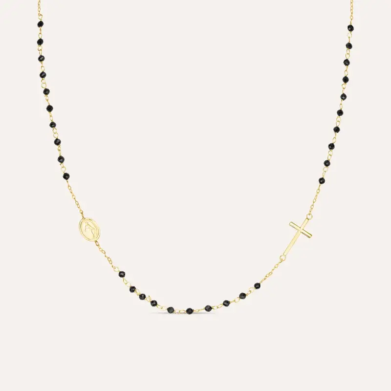 Collana Rosario Holy Oro Giallo Spinello