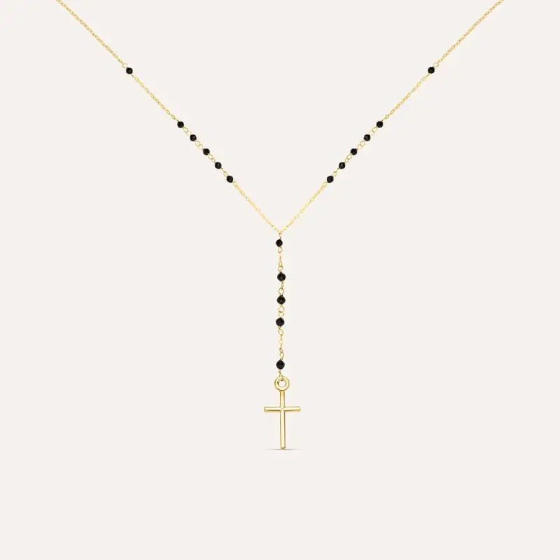 Collana Rosario Holy Oro Giallo Spinello