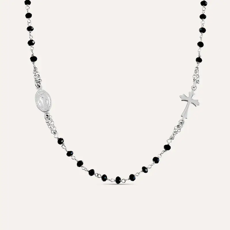 Collana Rosario Silver Soul Argento Rodiato Cristallo